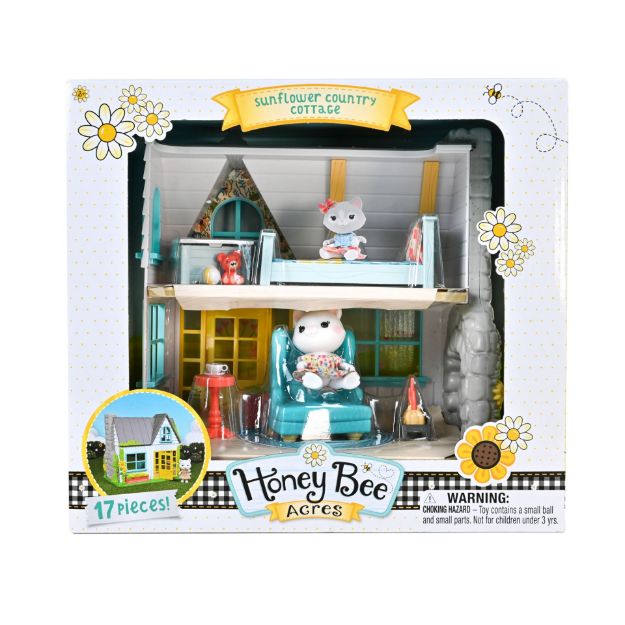 honey-bee-acres-sunflower-country-cottage-17-piece-doll-playset