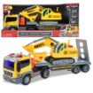 Picture of MAXX ACTION REALISTIC 'LIGHTS & SOUNDS' 1-16 TRUCK LONG HAULER WITH EXCAVATOR TRUCK