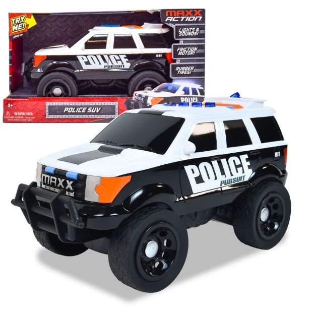 Picture of MAXX ACTION 12~ MOTORIZED 'LIGHTS & SOUNDS' VEHICLES LARGE RESCUE POLICE SUV